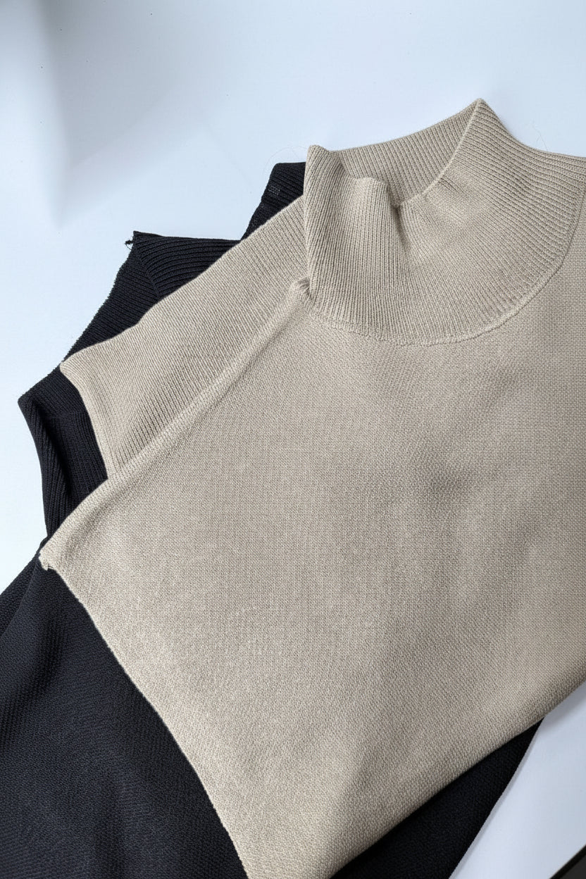 Mock Neck Knit Top