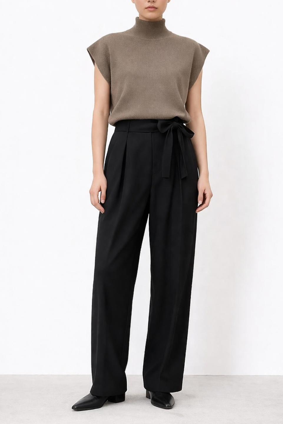 Mock Neck Knit Top