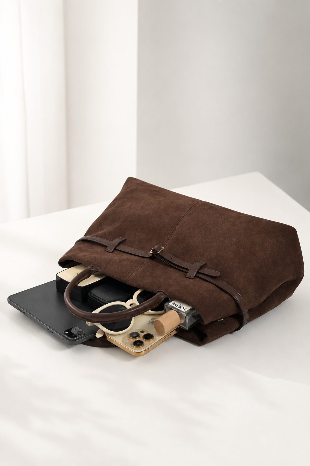 Suede Tote