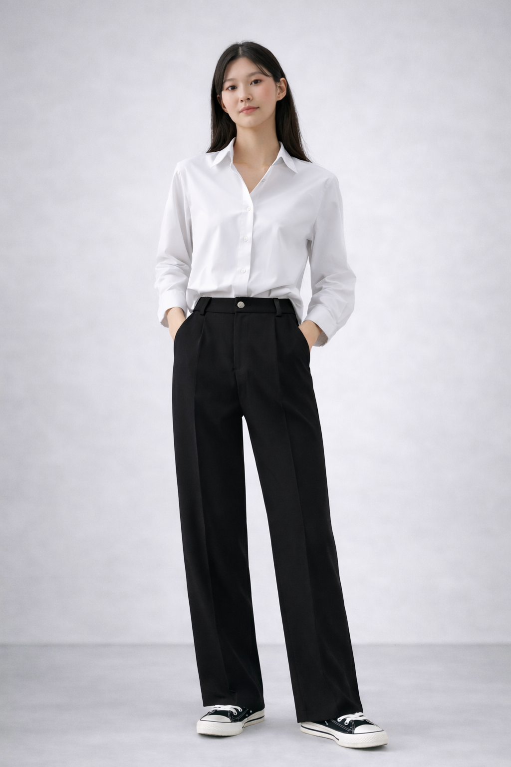 Straight-Leg Trousers