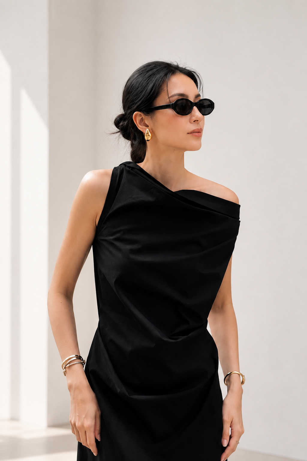 Noir Off Shoulder Maxi Dress