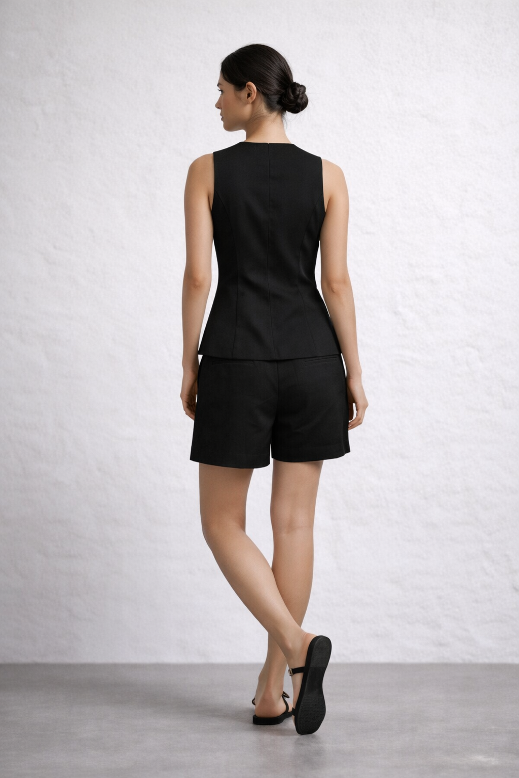 Linen Tailor Set with Shorts