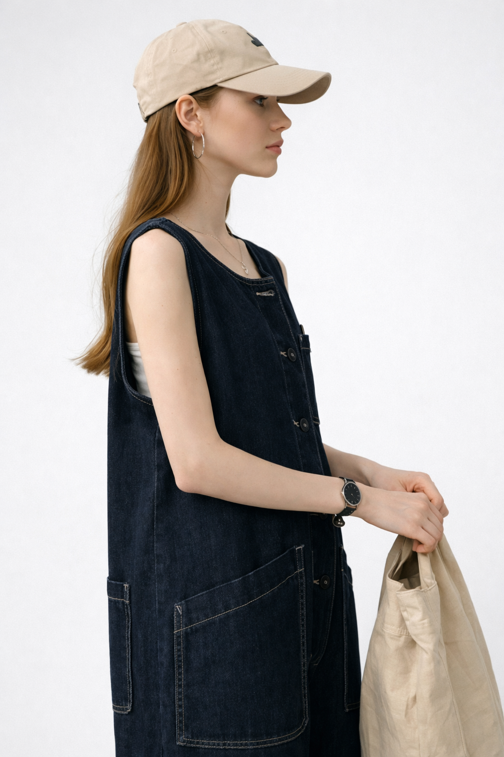 Oversized Denim Jumper