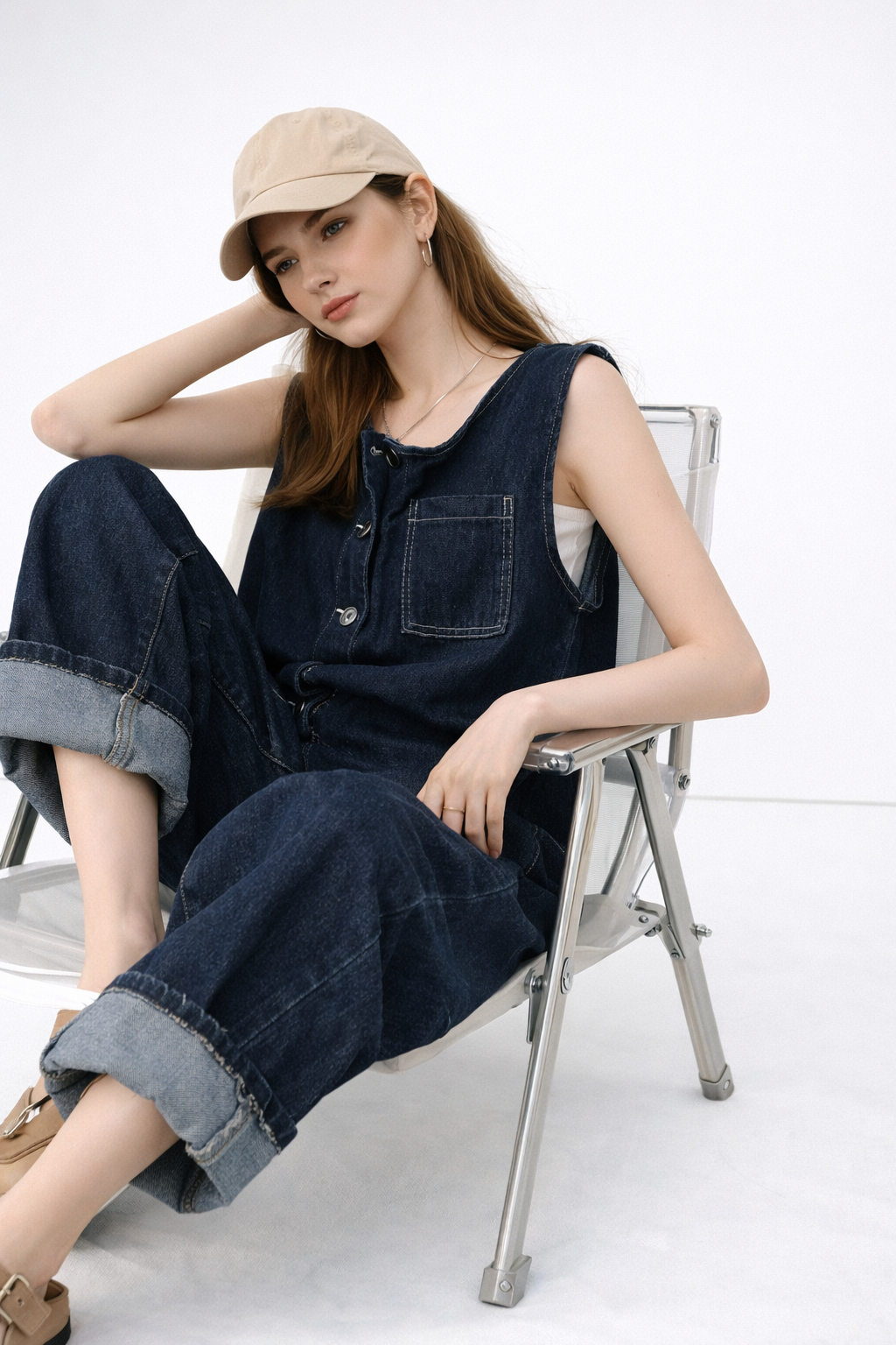 Oversized Denim Jumper