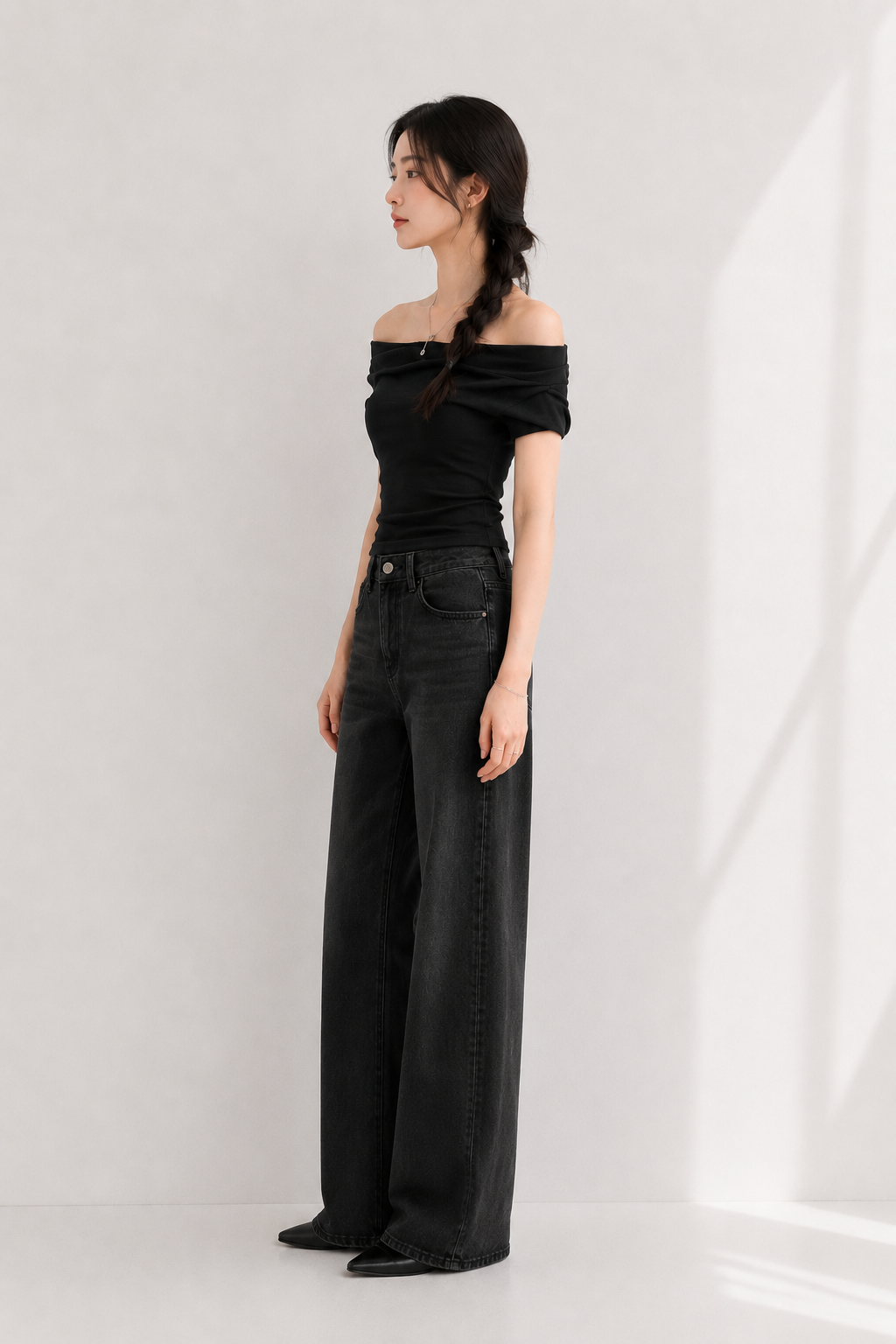 Drape Off-Shoulder Tee
