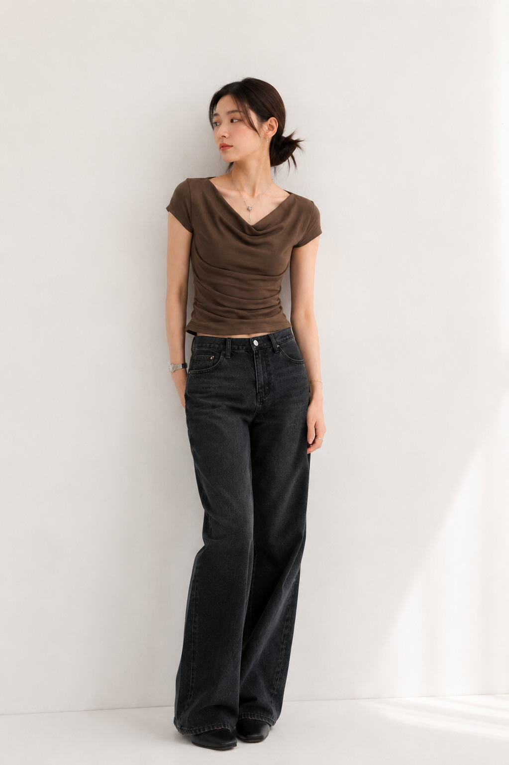Drape Off-Shoulder Tee