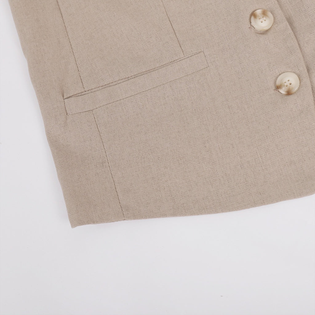 Linen Tailors Two Piece Set